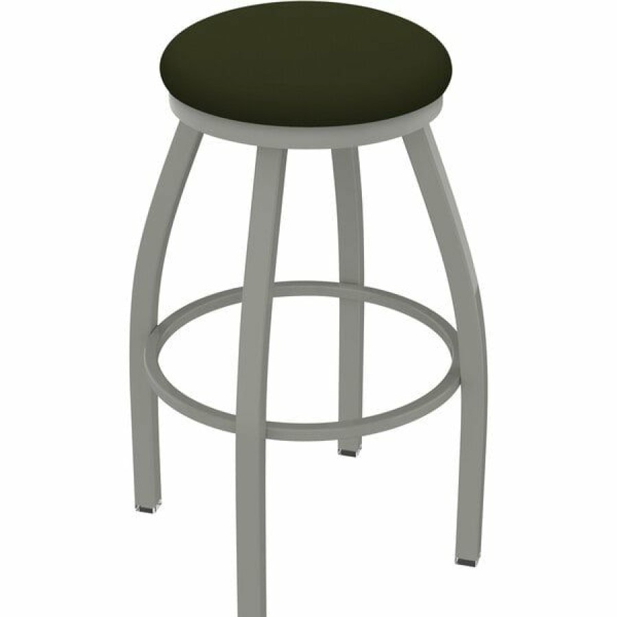 Restaurant Bar Stools * | Best Sale Holland Bar Stool Xl 802 Misha 30 Ladderback Swivel Bar Stool With Anodized Nickel Finish And Canter Pine Seat