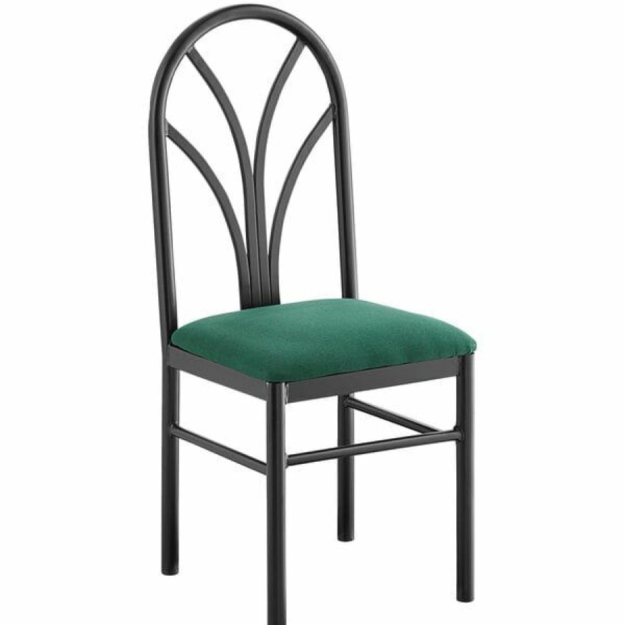 Restaurant Chairs * | Cheap Lancaster Table & Seating Green 4 Spoke Restaurant Dining Room Chair With 1 3/4 Padded Seat