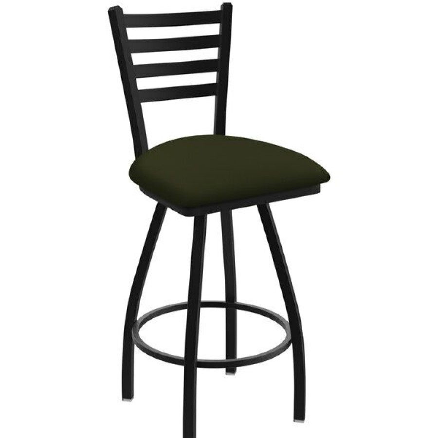 Restaurant Bar Stools * | Budget Holland Bar Stool Xl 410 Jackie 30 Ladderback Swivel Bar Stool With Black Wrinkle Finish And Canter Pine Seat