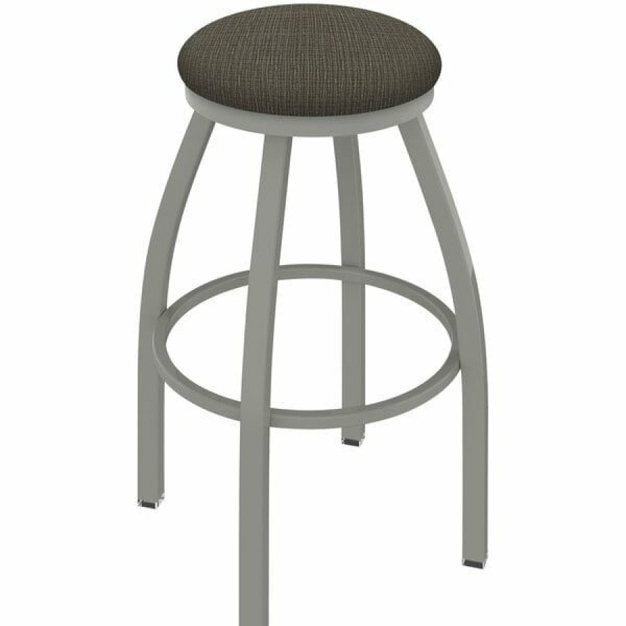 Restaurant Bar Stools * | Promo Holland Bar Stool Xl 802 Misha 30 Ladderback Swivel Bar Stool With Anodized Nickel Finish And Graph Chalice Seat