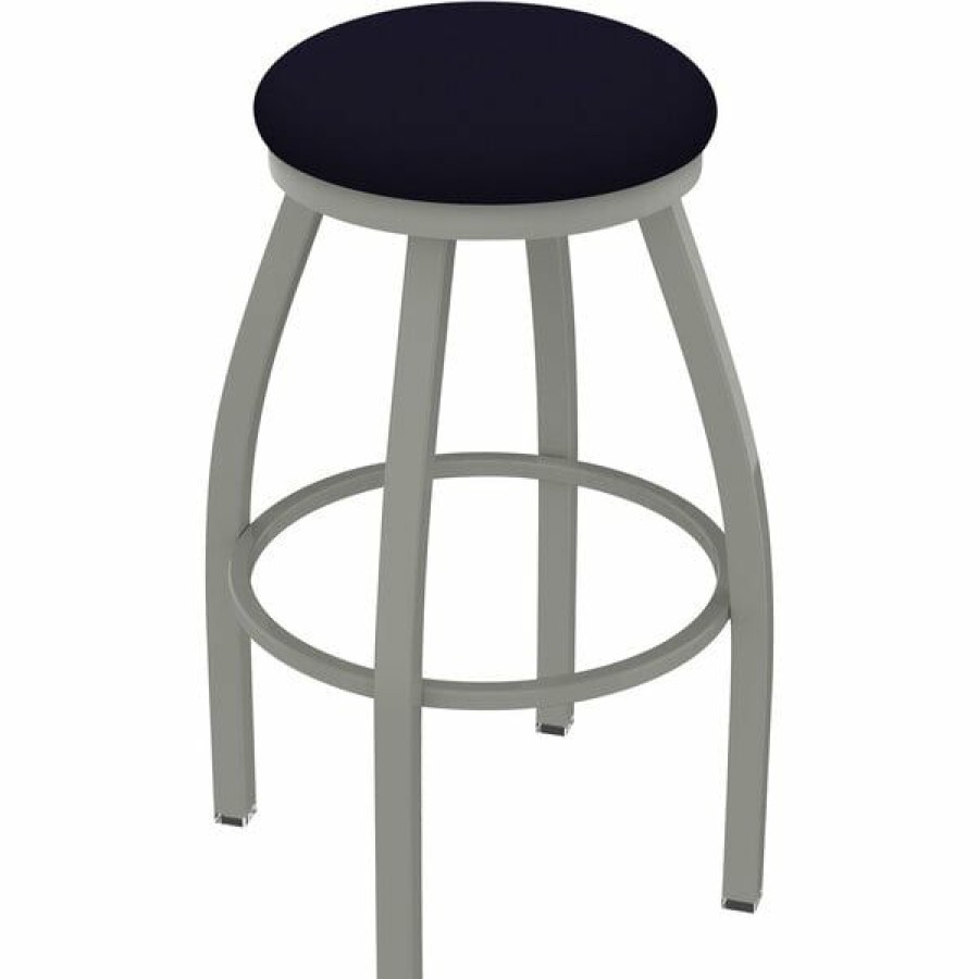 Restaurant Bar Stools * | Discount Holland Bar Stool Xl 802 Misha 30 Ladderback Swivel Bar Stool With Anodized Nickel Finish And Canter Twilight Seat